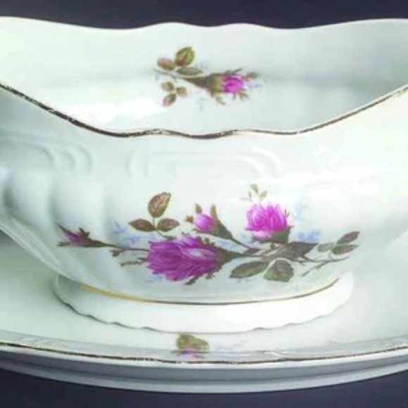 ENPI PLEASE INQUIRE ABOUT INVENTORY MidCentury Royal Rose Dinner Service - Picture 12 of 14